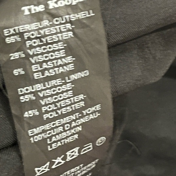 The Kooples Leather Trimmed Tuxedo Dress - Picture 11 of 12